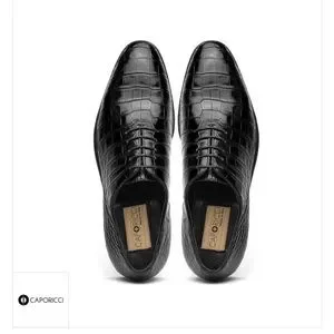 CAPORICCI 2543 Genuine black alligator shoes Caporicci | Shoes | Caporicci 2543 Genuine Black Alligator  main image 3